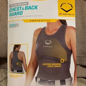 Evo shield protective tank top for softball pitchers protects the sternum